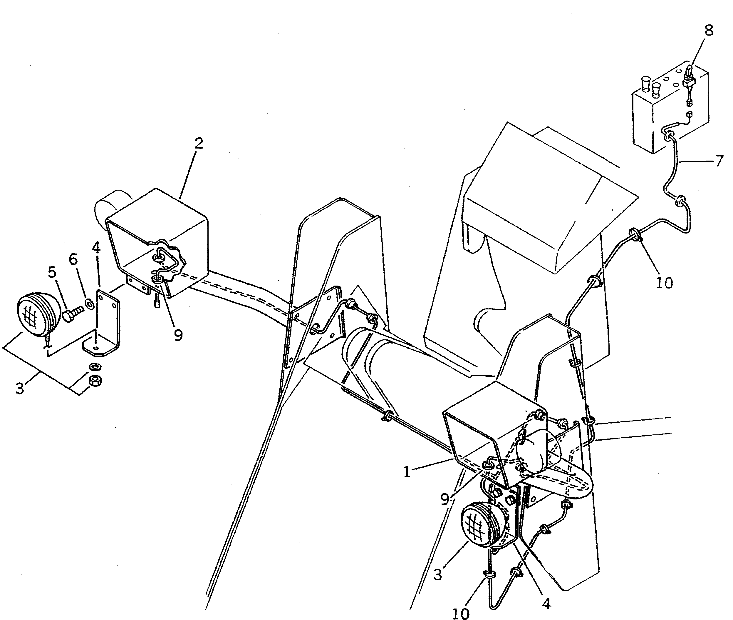 SUPPORT,R.H. (MODIFIED PART) 415-Z23-1210 KOMATSU