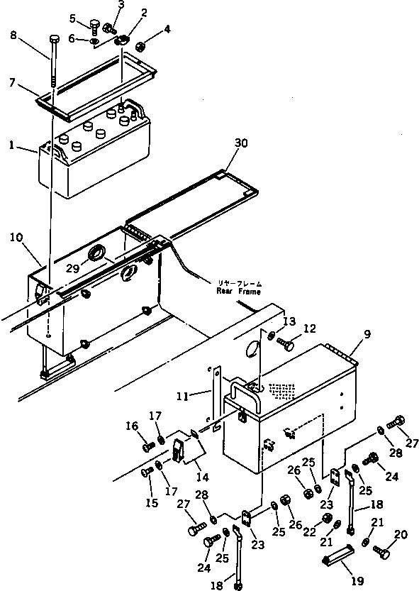 BOX,R.H. 418-06-14250 KOMATSU