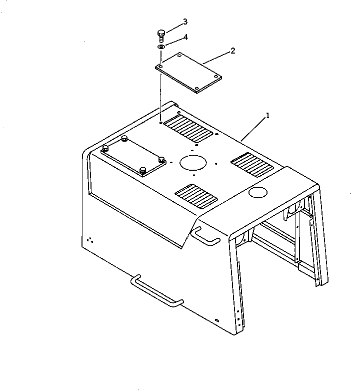 HOOD,(MODIFIED PART) 419-Z03-1120 KOMATSU