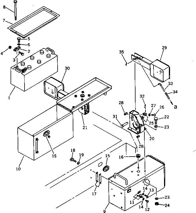 BOX,L.H. 419-06-11440 KOMATSU