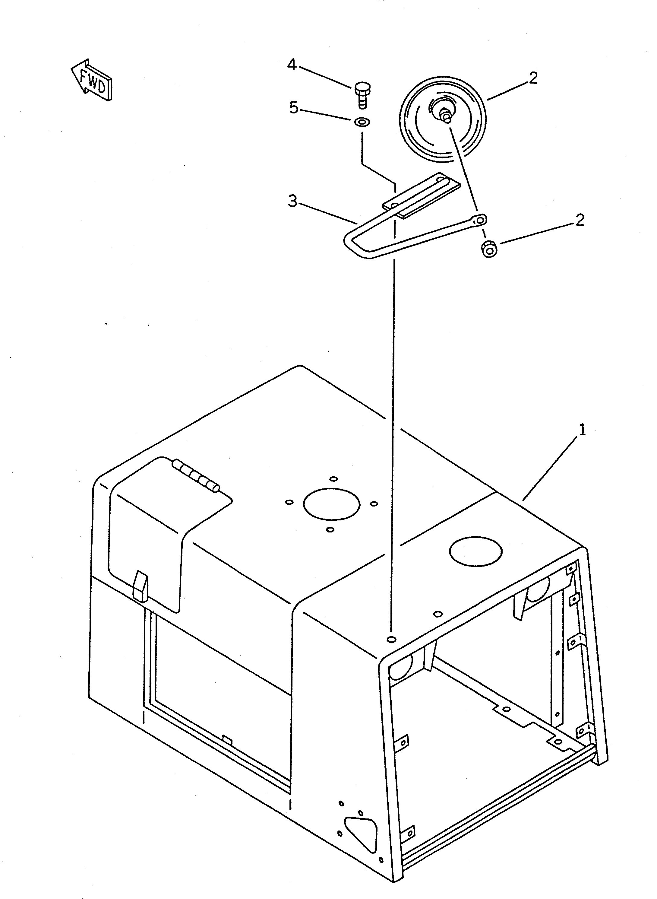 HOOD,(MODIFIED PART) 416-976-1111 KOMATSU