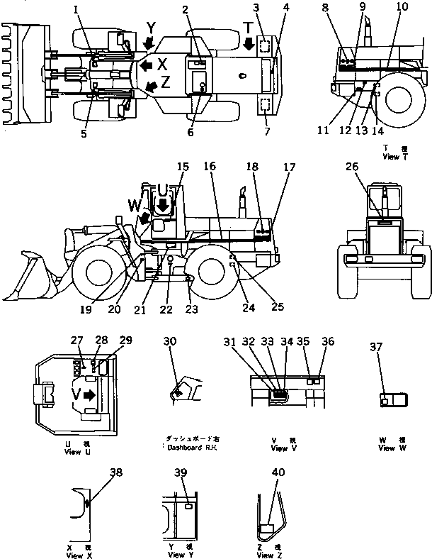 Табличка смазки (\2\421-V00-1111) KOMATSU
