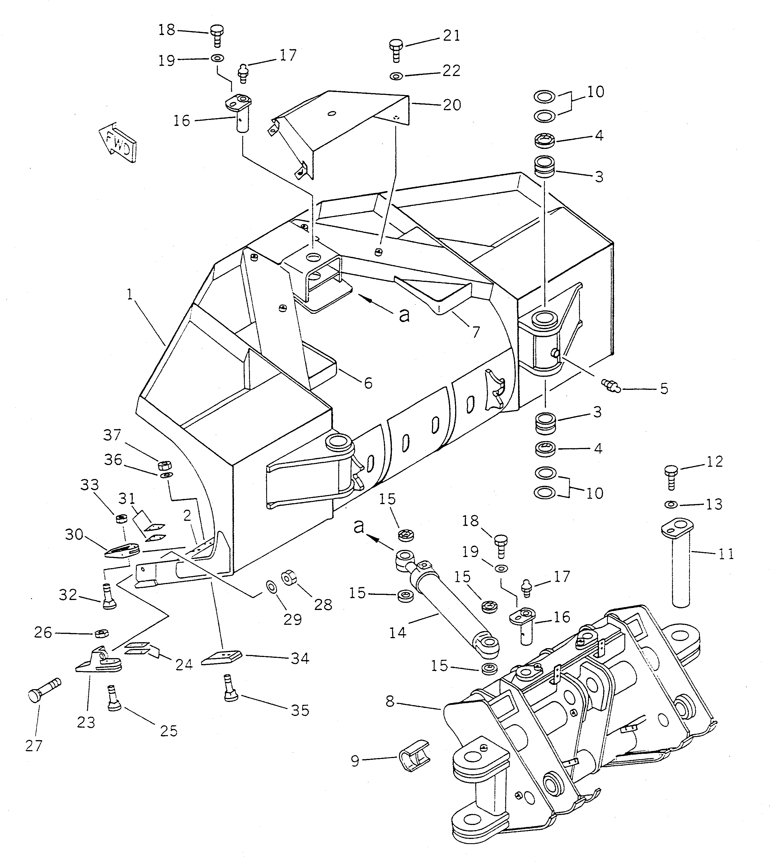 TOOTH,CORNER¤ L.H. 423-70-13142 KOMATSU