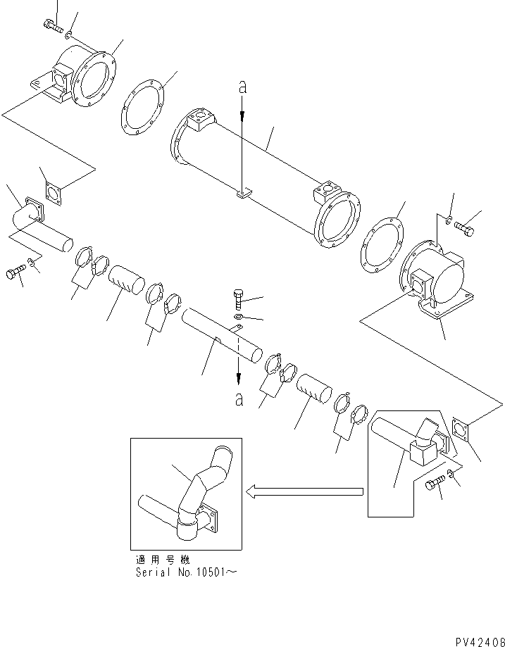 Масляный радиатор в сборе 427-03-14100 KOMATSU