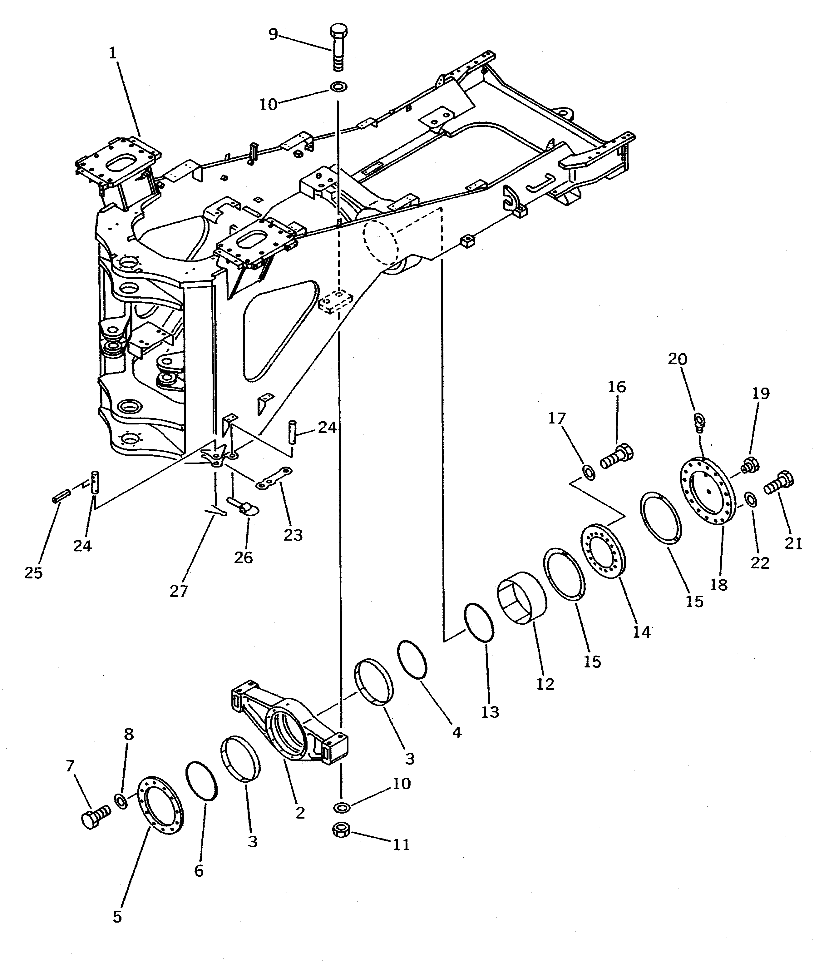 SUPPORT,FRONT (\2\427-46-12121) KOMATSU
