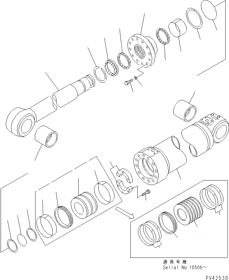 Стопорное кольцо 707-75-16010 KOMATSU