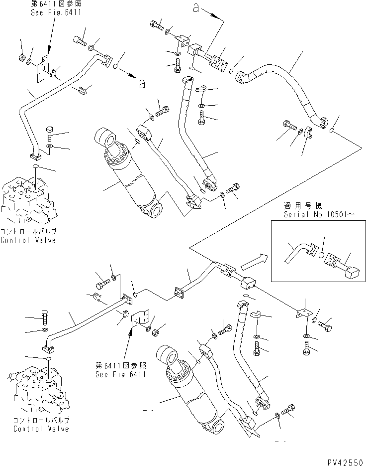 Трубка 427-62-13232 KOMATSU
