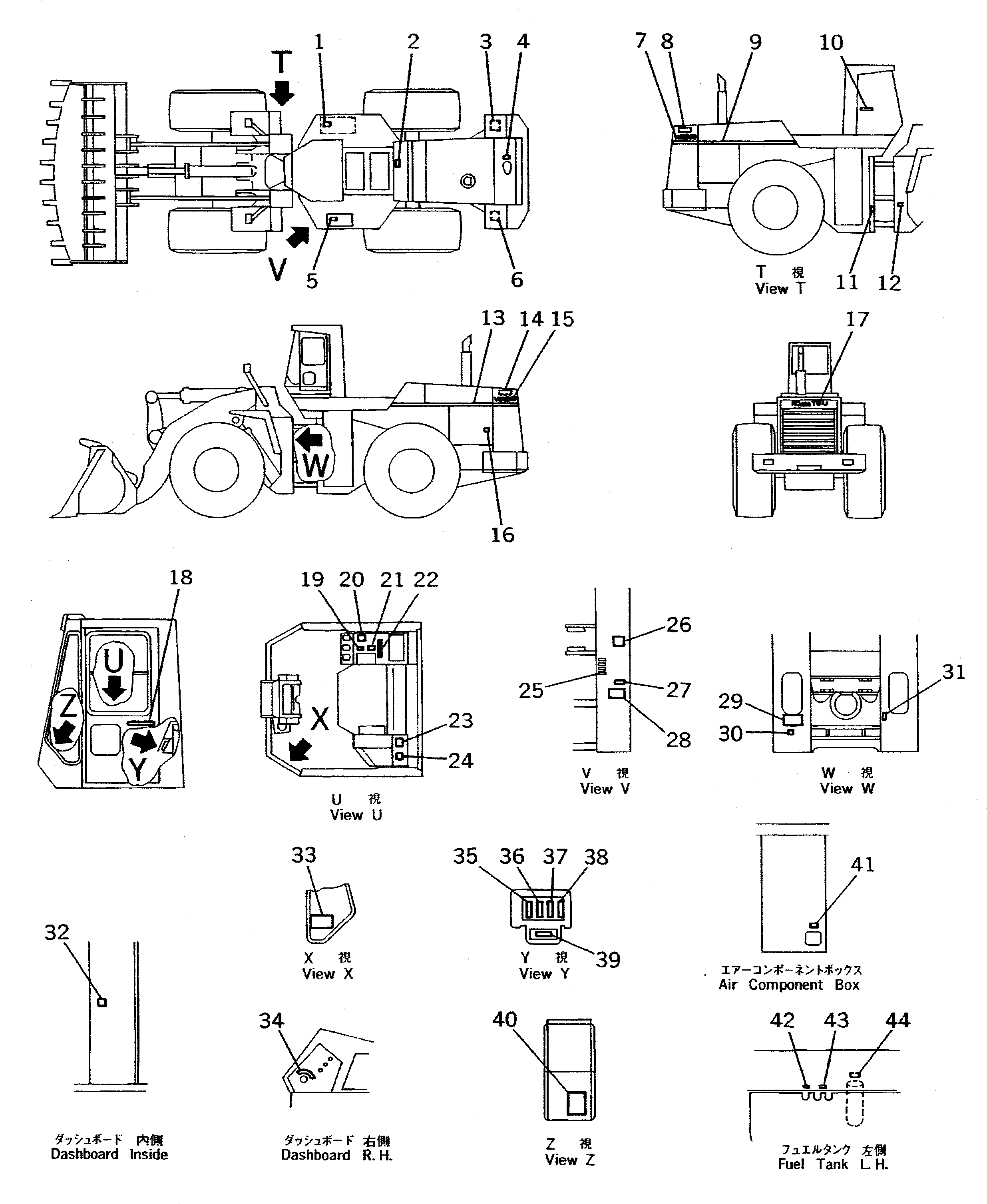 PLATE, MARK,SYMBOL 09694-50355 KOMATSU