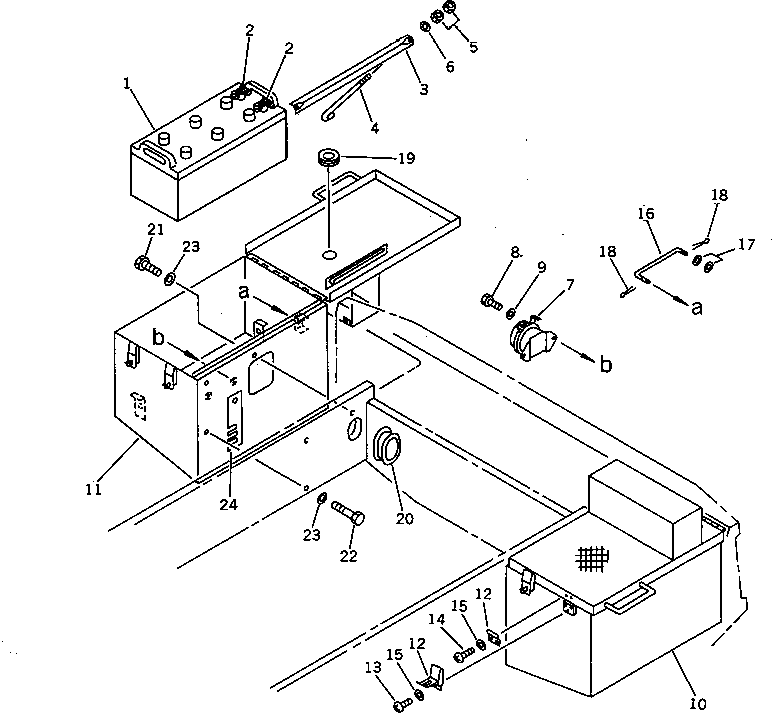 BOX,R.H. 424-06-14150 KOMATSU