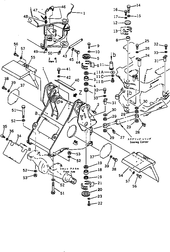 FRAME, FRONT 424-46-11423 KOMATSU
