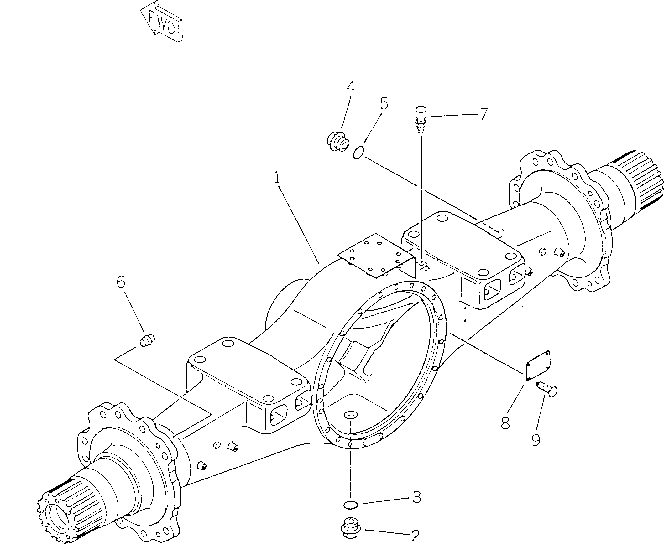 AXLE ASS'Y 421-22-10081 KOMATSU