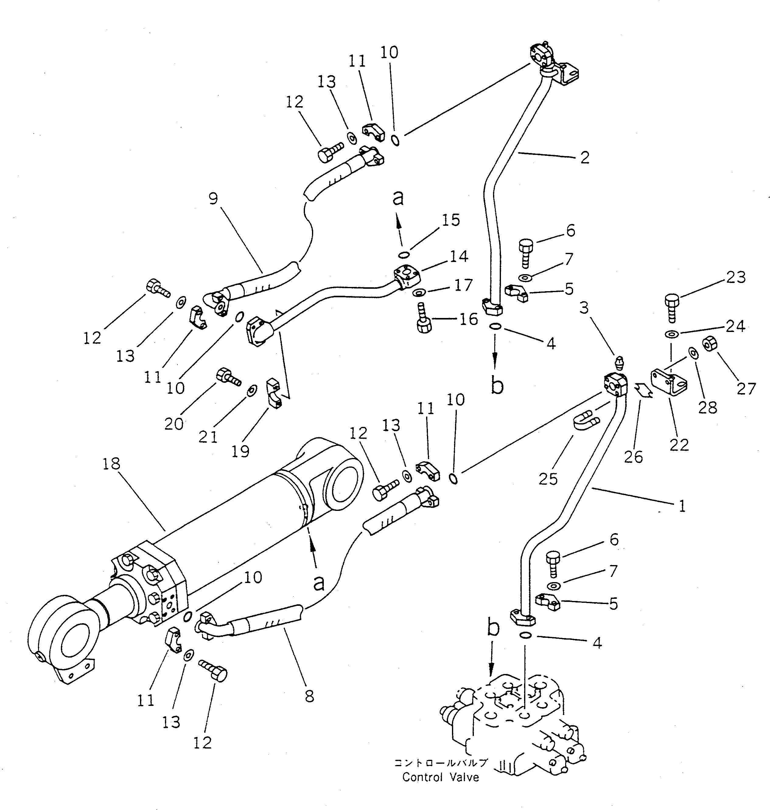 CYLINDER ASS'Y,DUMP (SEE FIG.6311) (707-01-20121) KOMATSU