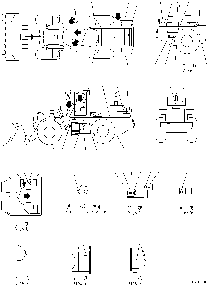 Табличка смазки 421-93-12151 KOMATSU