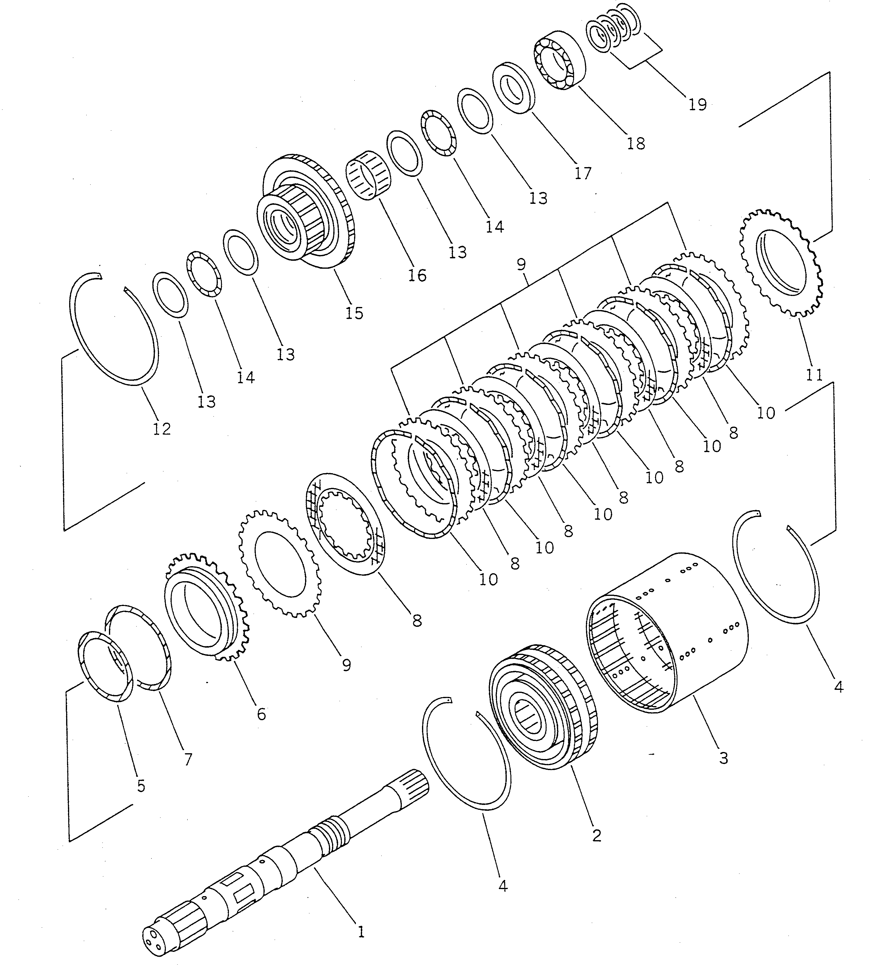 CLUTCH ASS'Y,FORWARD AND REVERSE 416-15-12101 KOMATSU