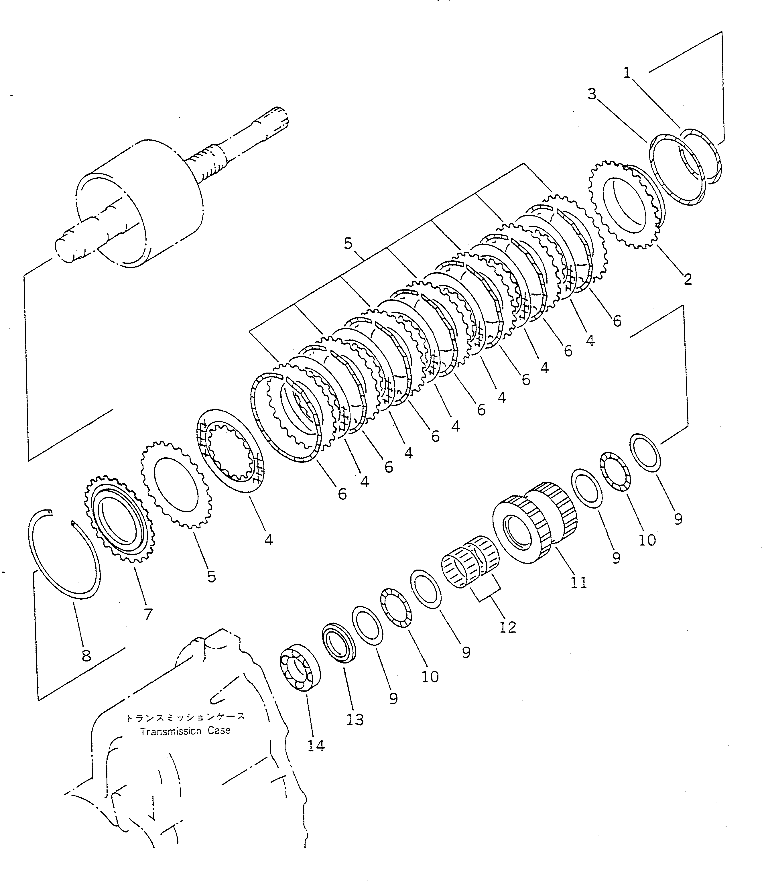 CLUTCH ASS'Y,FORWARD AND REVERSE (417-15-12102) KOMATSU