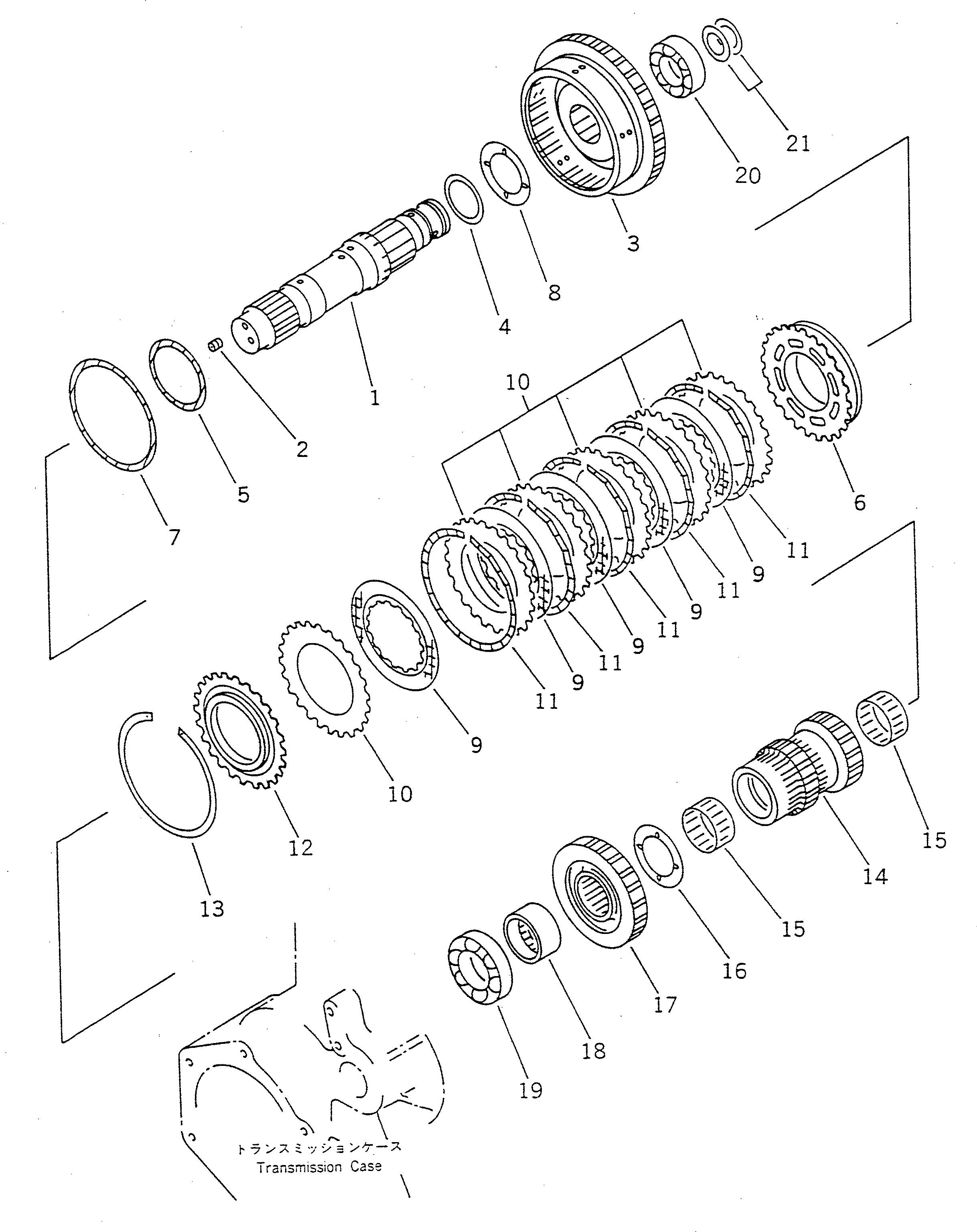 1ST CLUTCH ASS'Y 417-15-12501 KOMATSU
