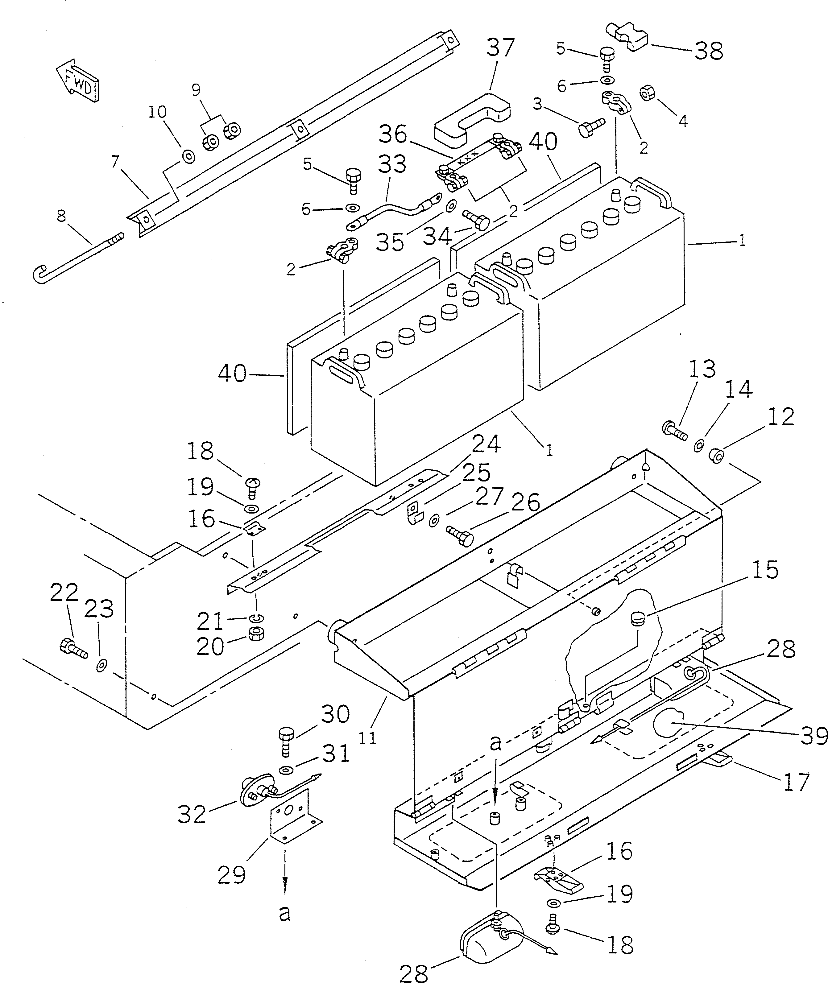 BOX,(WITH BACK LAMP) 417-06-11188 KOMATSU