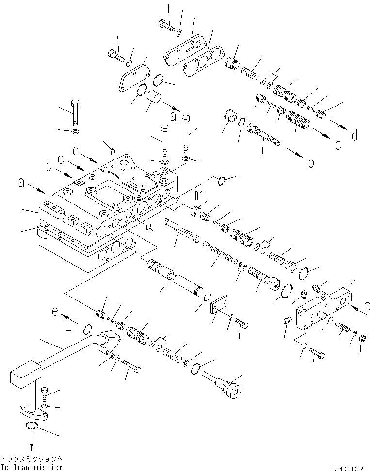 Управляющий клапан в сборе 41E-15-00301 KOMATSU