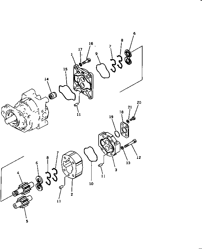 PUMP ASS'Y,(SAR63) \0\705-32-36530 KOMATSU