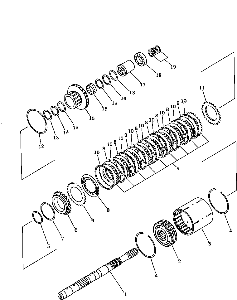 CLUTCH ASS'Y,FORWARD AND REVERSE 418-15-11501 KOMATSU