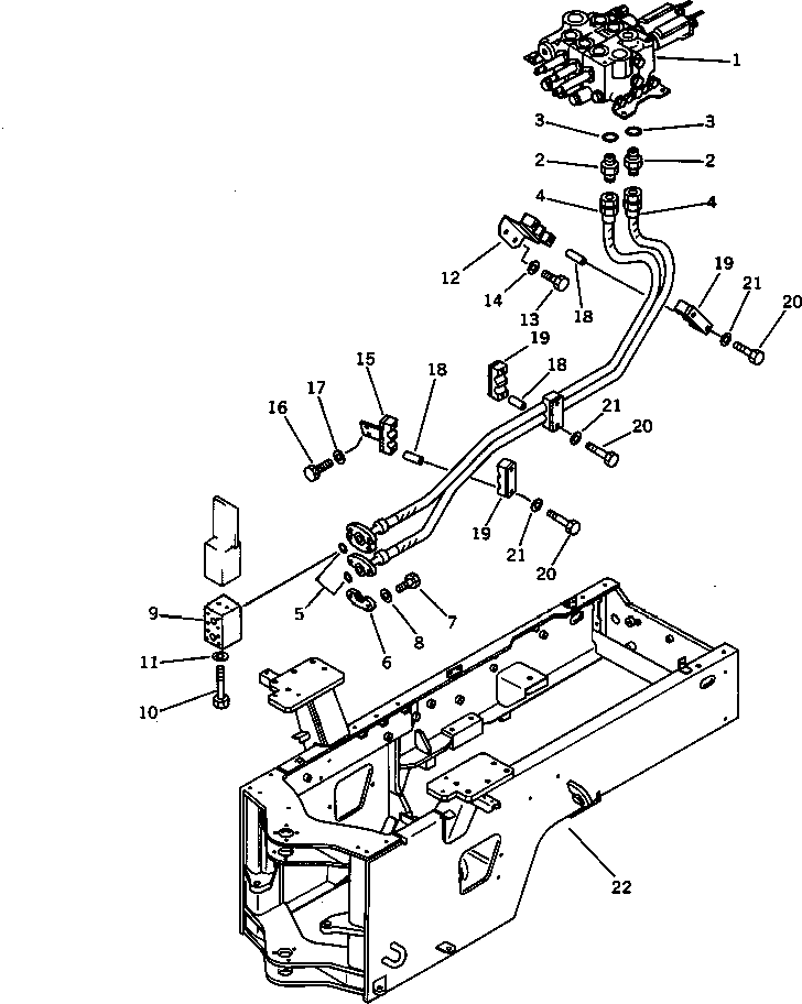 FRAME,REAR (MODIFIED PART) 418-877-1550 KOMATSU