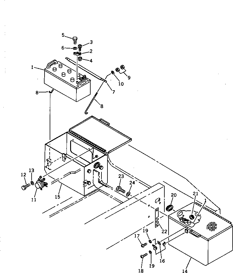 BOX,L.H. 419-06-11112 KOMATSU