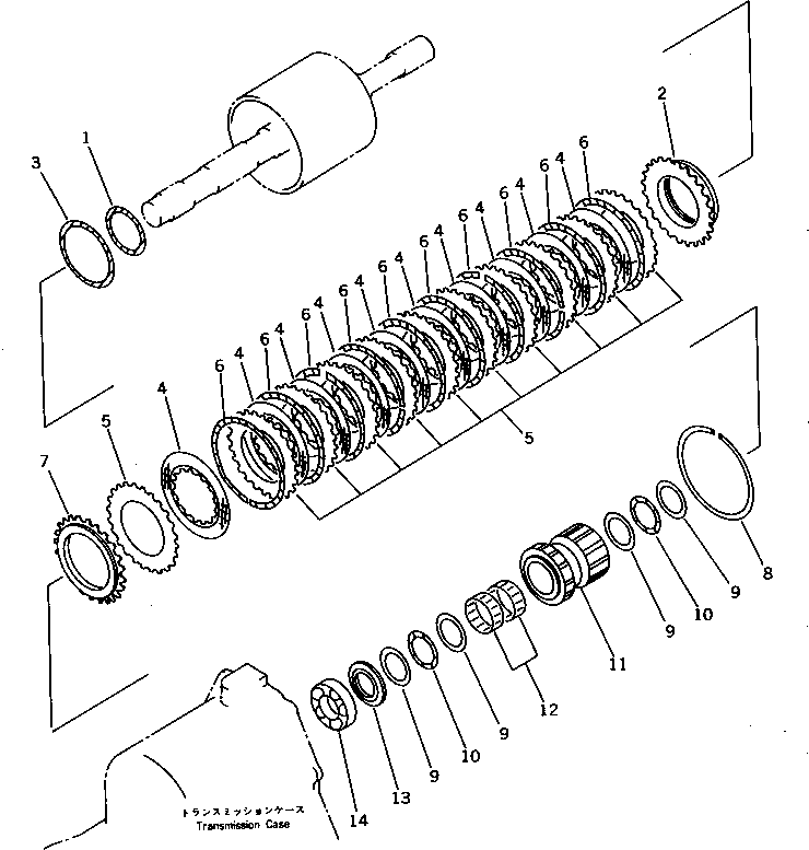 CLUTCH ASS'Y,FORWARD AND REVERSE (419-15-12002) KOMATSU