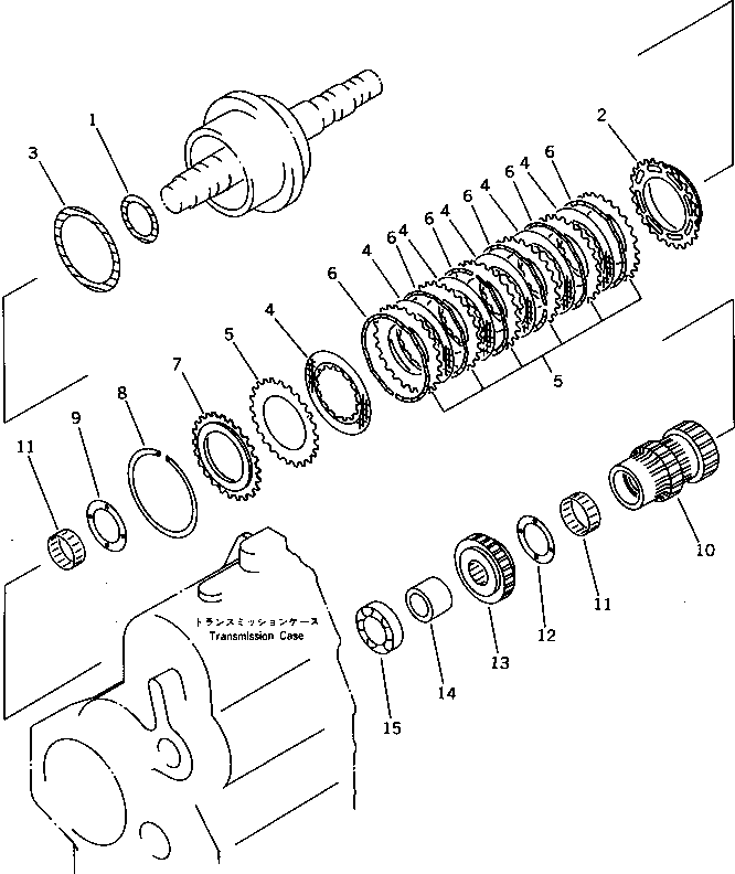 CLUTCH ASS'Y,1ST AND 3RD (419-15-12402) KOMATSU