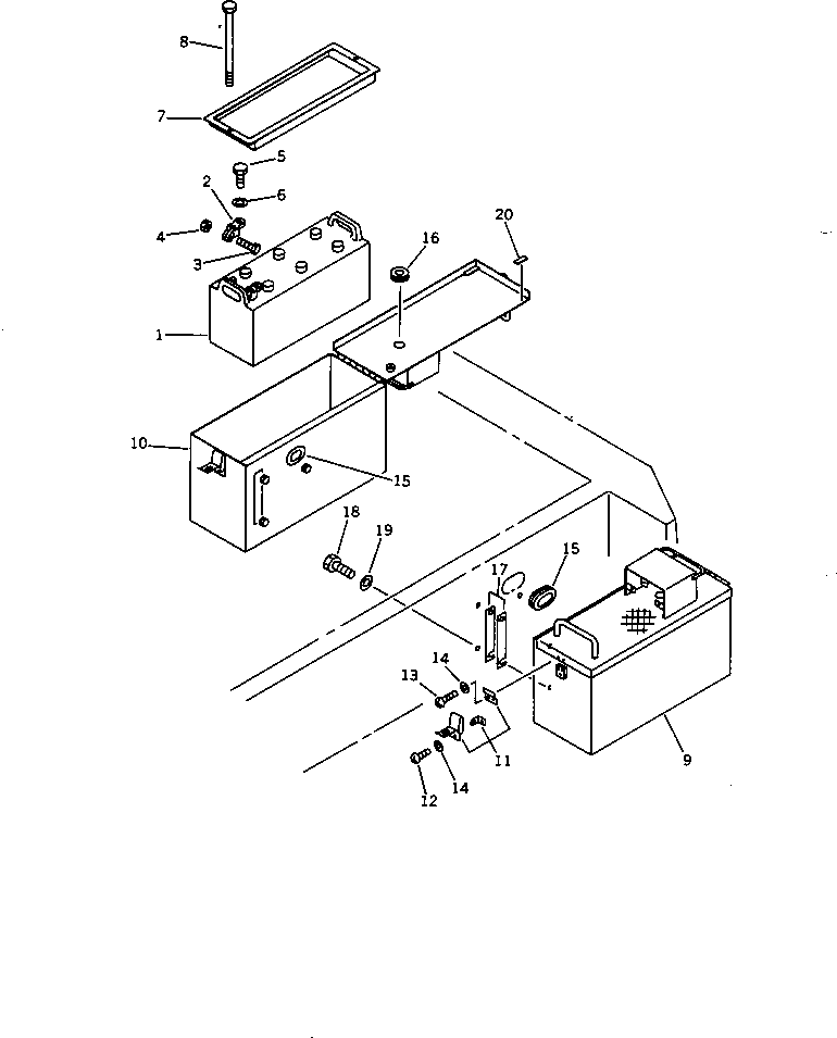 BOX,L.H. 419-06-11411 KOMATSU