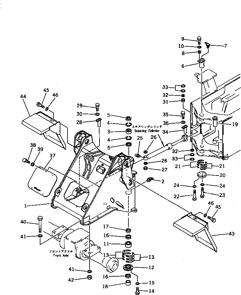 FRAME,FRONT 419-46-11122 KOMATSU