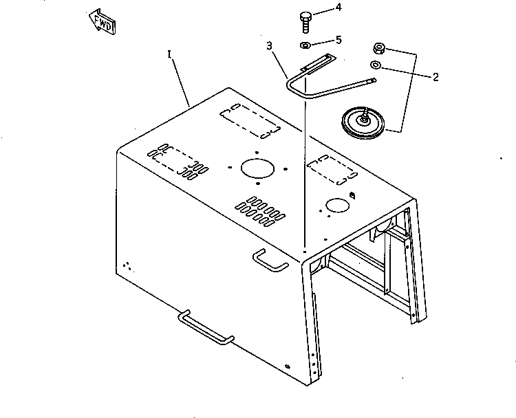HOOD,SUPPORT (MODIFIED PART) 419-976-1111 KOMATSU