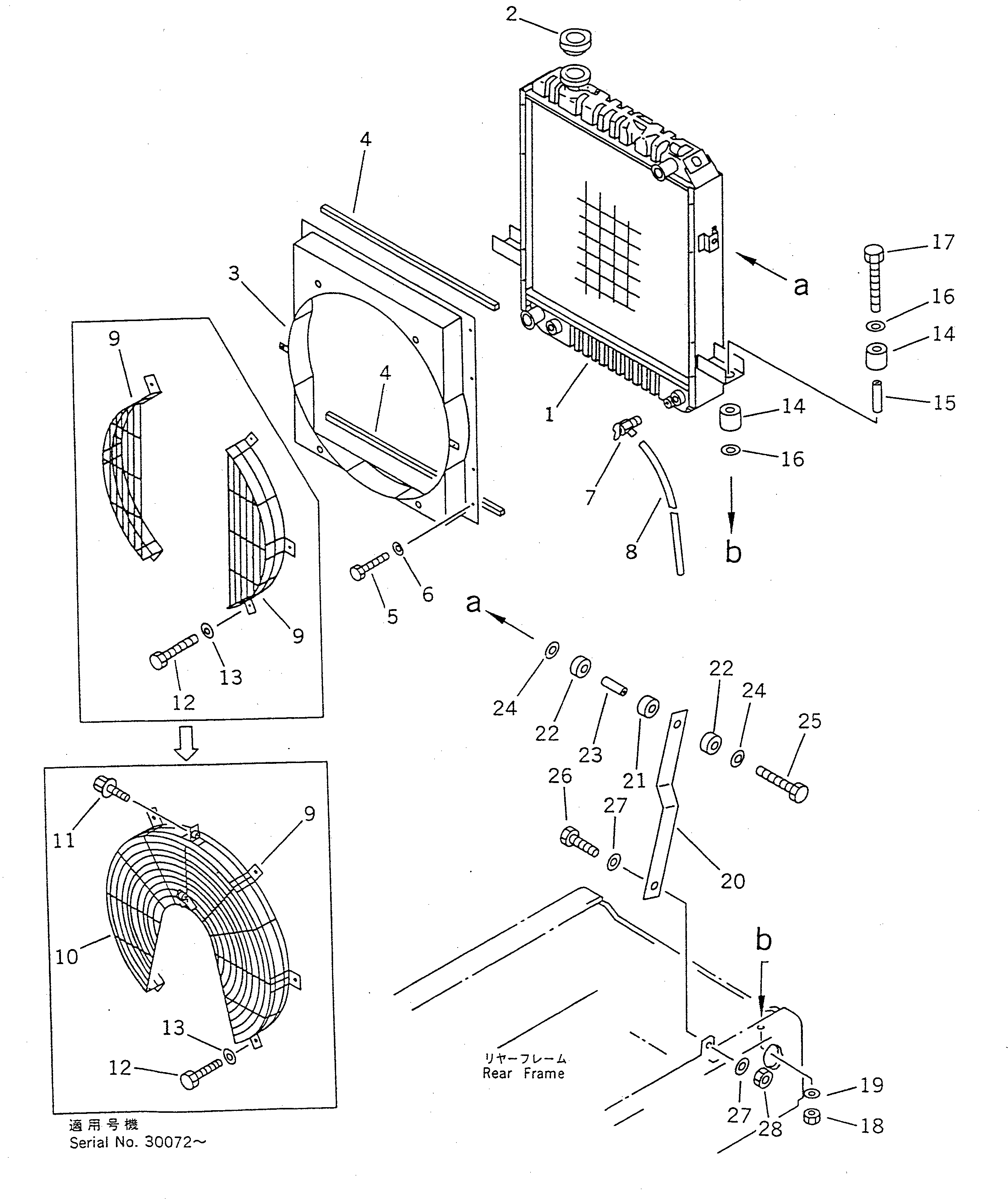 GUARD,FAN, R.H. 417-03-11130 KOMATSU