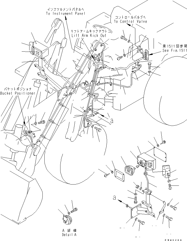 STAY,L.H. 41H-06-13151 KOMATSU