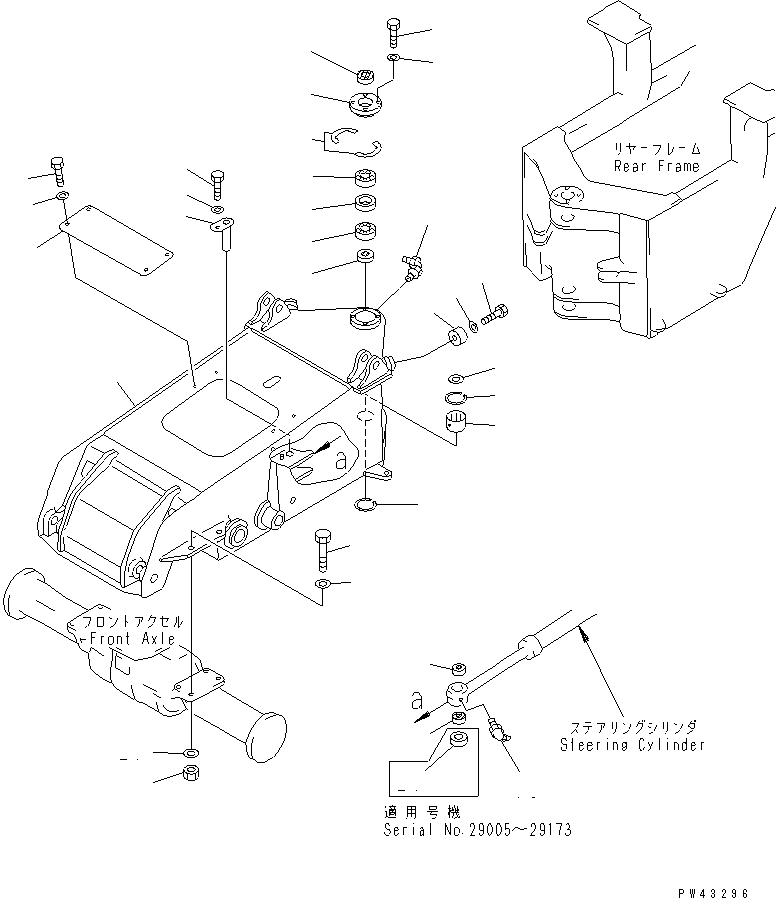 FRAME,FRONT (FOR MULTI COUPLER) 41H-879-1631 KOMATSU