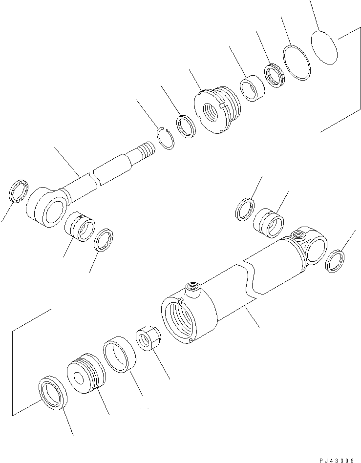CYLINDER ASS'Y,REACH 707-00-90470 KOMATSU
