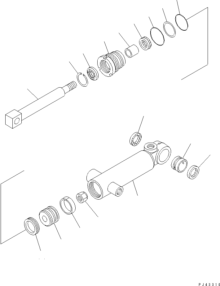 CYLINDER ASS'Y,MULTI COUPLER 707-00-50090 KOMATSU