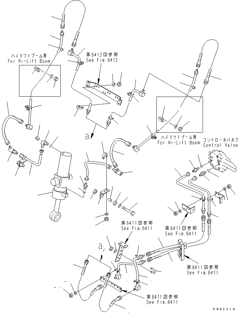 Шланг 41H-62-13331 KOMATSU