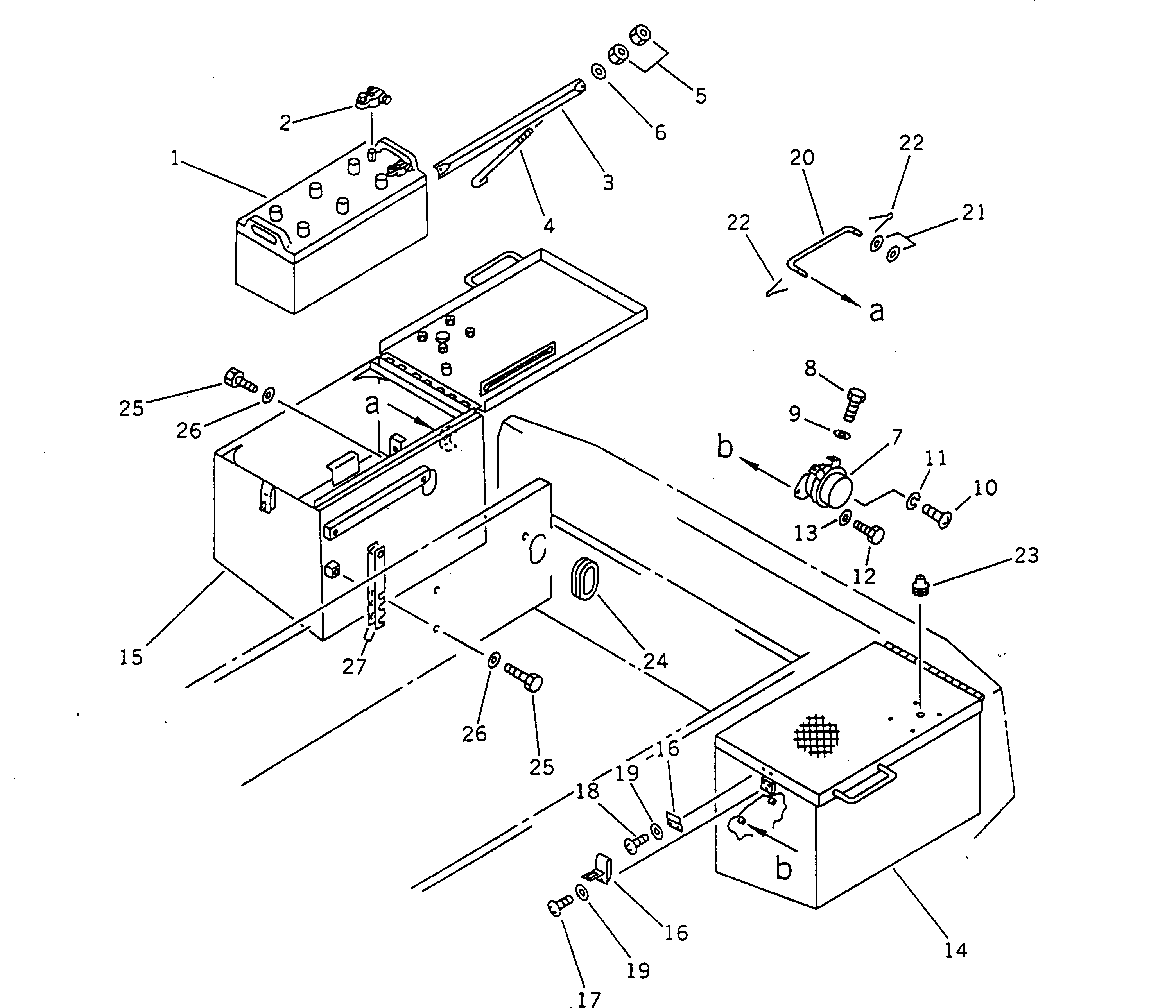 BOX,R.H. 421-06-14170 KOMATSU