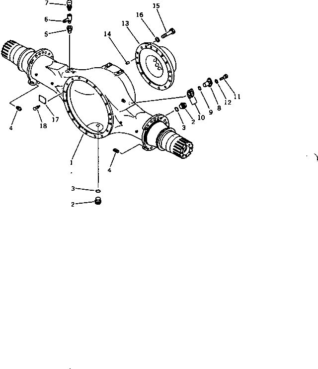 AXLE ASS'Y,REAR 41E-23-10101 KOMATSU