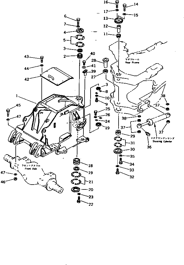 FRAME,FRONT 41E-46-11113 KOMATSU