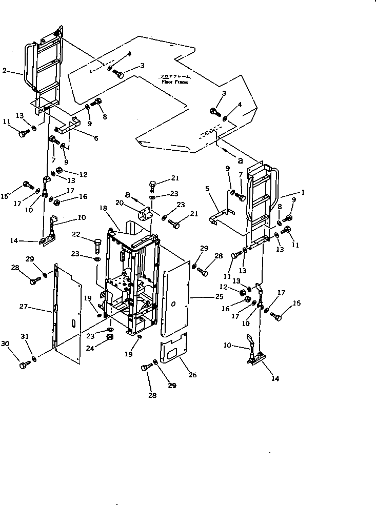 LADDER,L.H. 41E-54-14110 KOMATSU