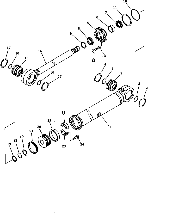 Шток поршня 707-58-90280 KOMATSU