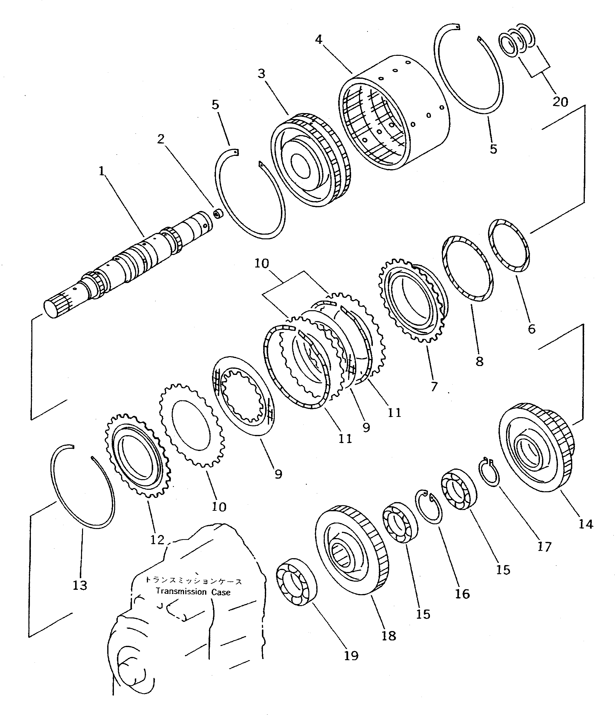 CLUTCH ASS'Y,2ND AND 3RD 415-15-12503 KOMATSU