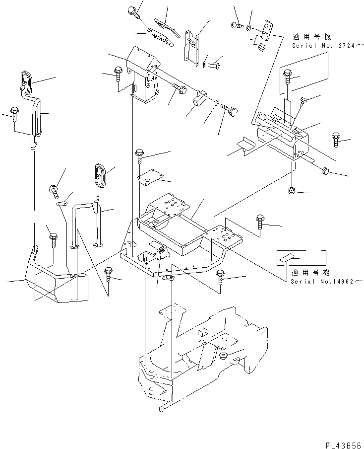 HANDRAIL,L.H. 415-54-12472 KOMATSU
