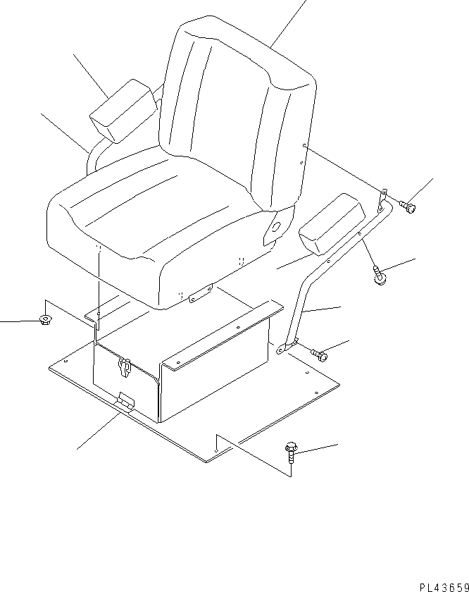 Сиденье 415-57-11251 KOMATSU