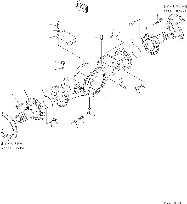 AXLE ASS'Y 421-22-10083 KOMATSU