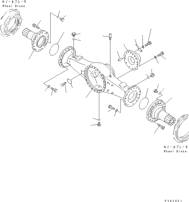 AXLE ASS'Y 421-23-10083 KOMATSU