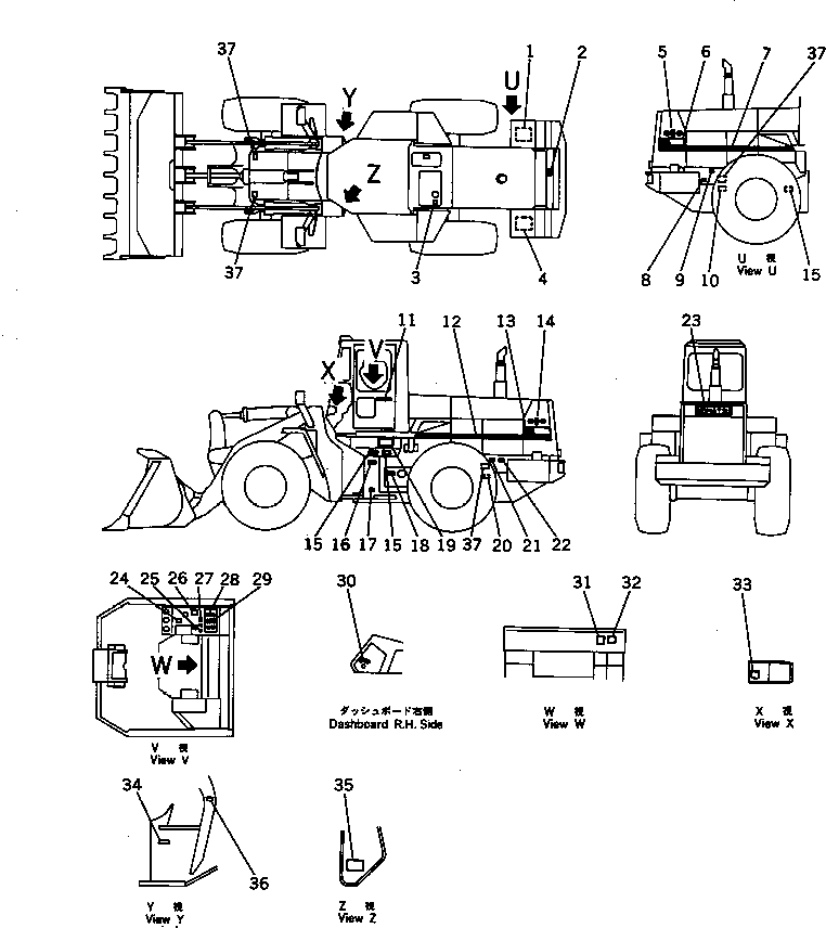 Табличка смазки 421-93-11623 KOMATSU