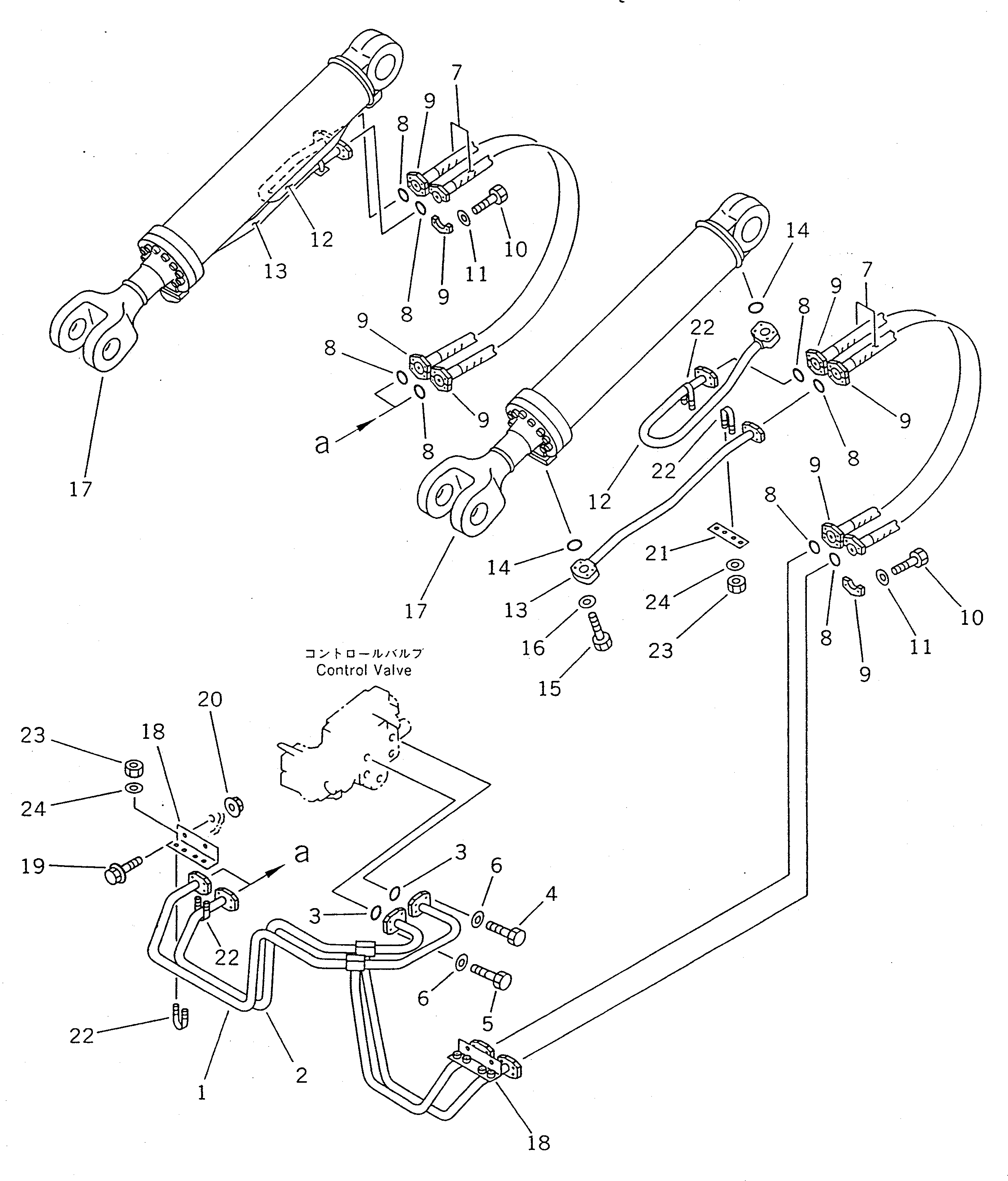 CYLINDER ASS'Y,LIFT (SEE FIG.6301A) (707-01-01070) KOMATSU
