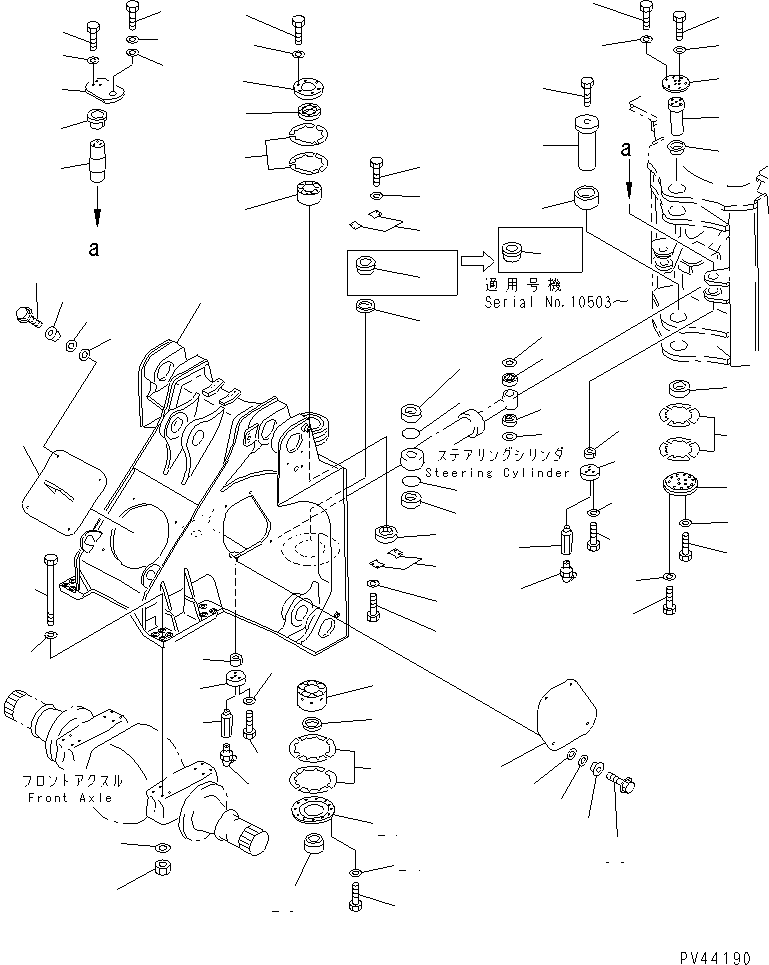 FRAME,FRONT (FOR JOY STICK STEERING) 427-S33-2840 KOMATSU